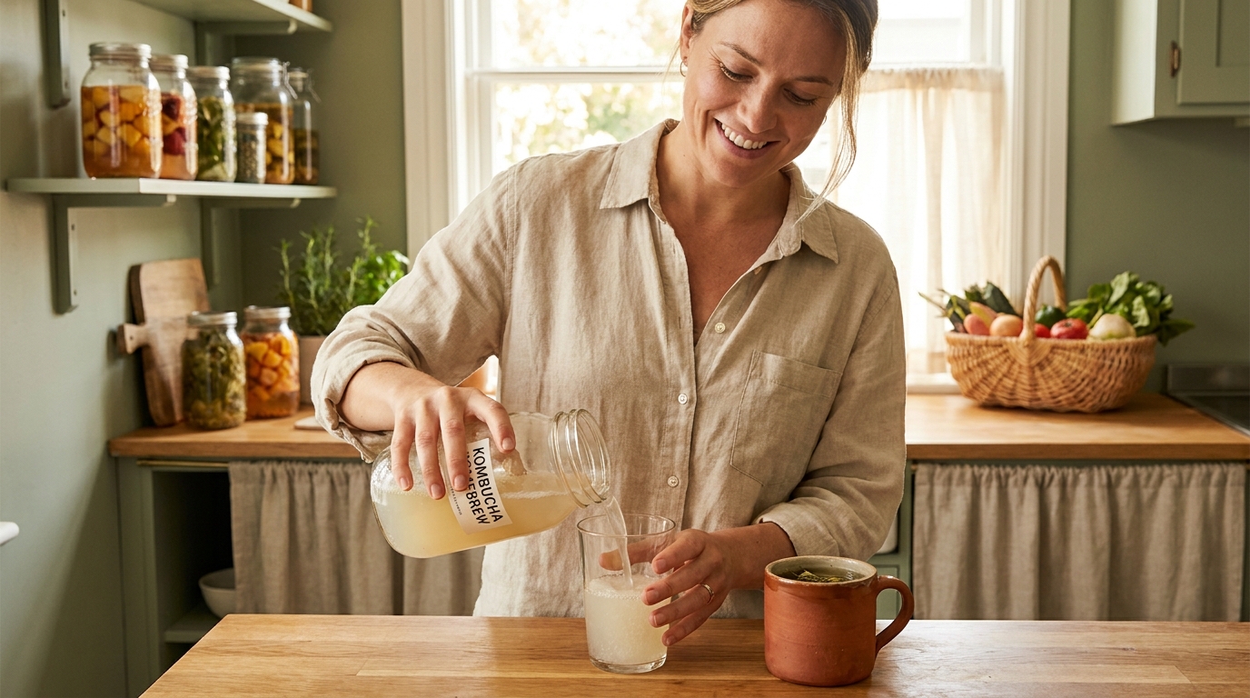 Le kombucha, votre boisson santé fermentée au quotidien kombucha maison bienfaits digestion santé intestinale