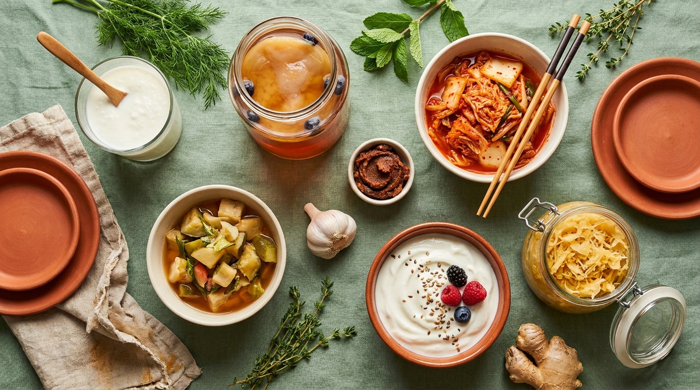 six superaliments fermentés pour booster le microbiote intestinal