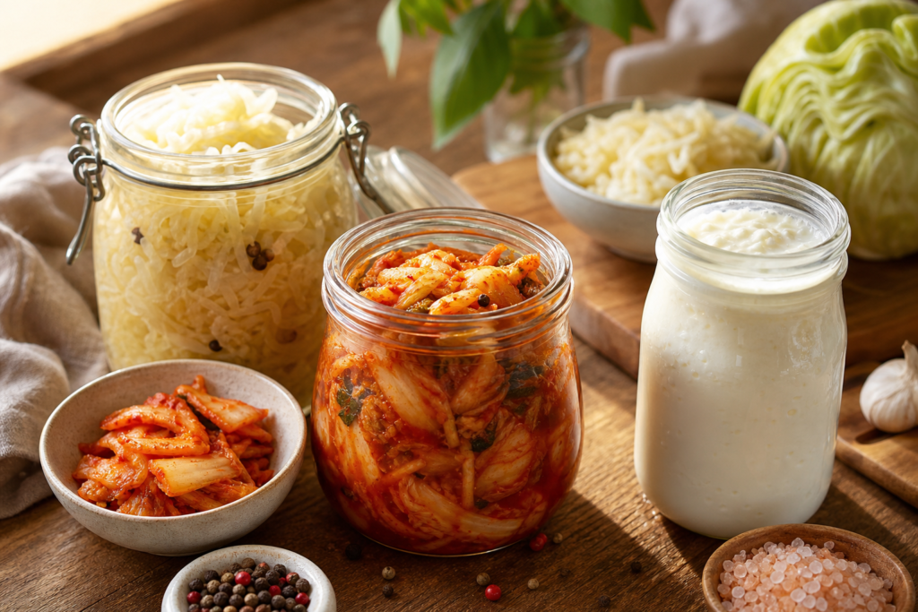 Paroi intestinale et aliments fermentés pour apaiser le ventre