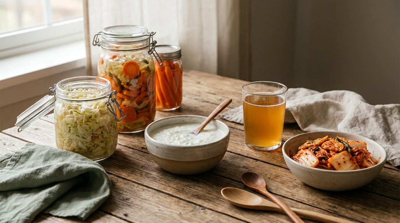 Microbiote et fermentation : aliments fermentés bénéfiques pour la santé intestinale