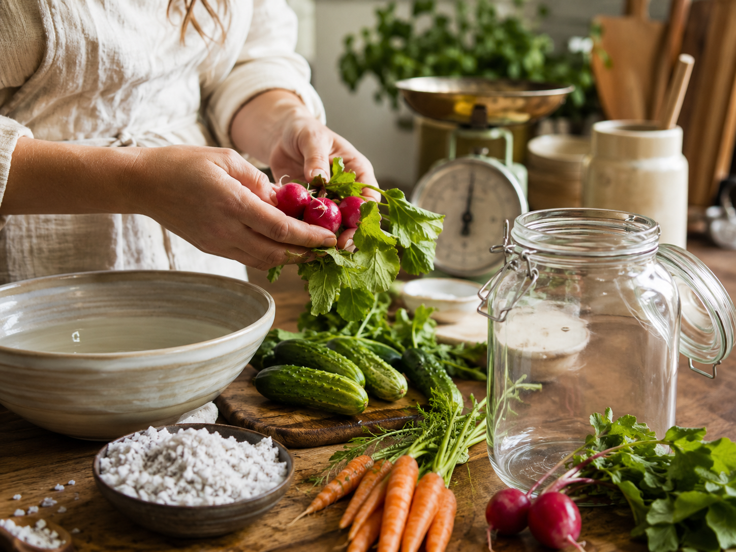 Préparer ses pickles lacto-fermentés maison avec des légumes de saison