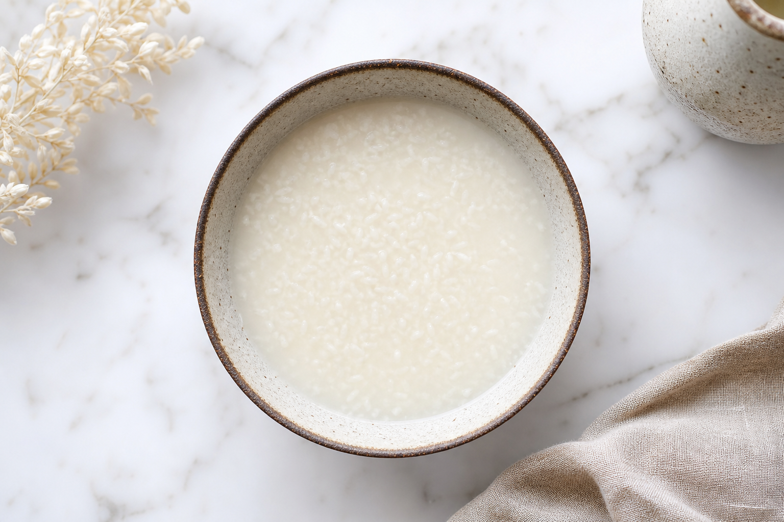 amazake riz fermenté recette dans un bol japonais en céramique
