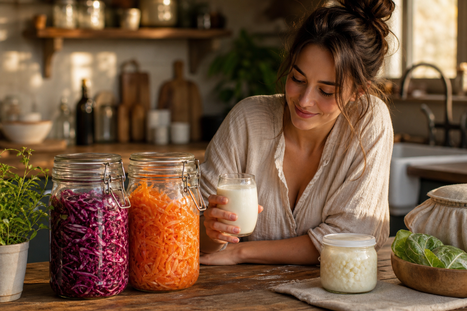 candidose vaginale microbiote kéfir et légumes fermentés maison