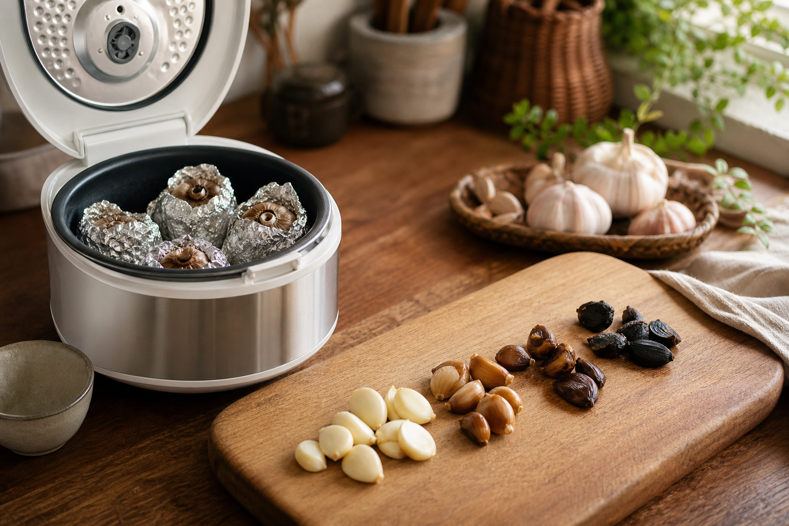 ail noir fermenté recette étapes de transformation maison