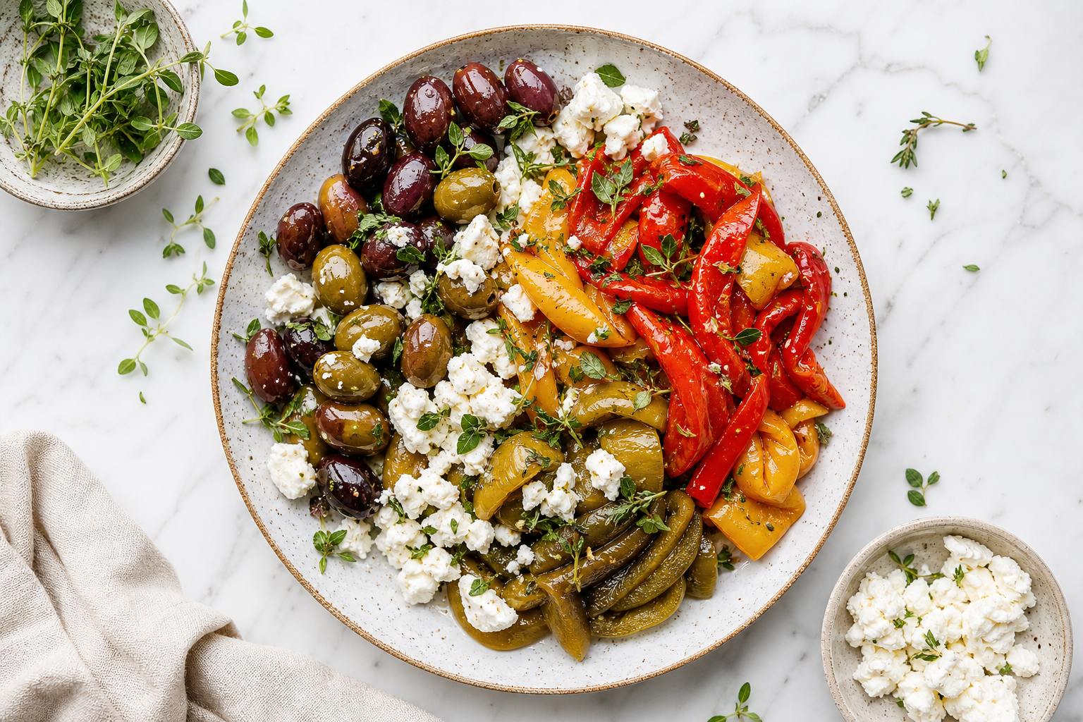 Régime méditerranéen fermentation avec olives et légumes lactofermentés
